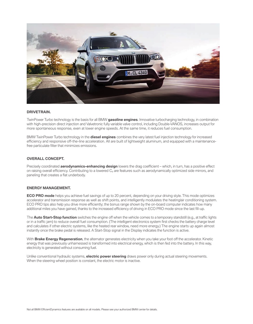 2015 BMW X3 Brochure Page 18